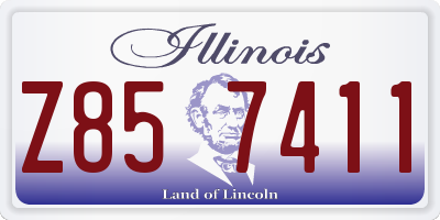 IL license plate Z857411