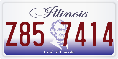 IL license plate Z857414