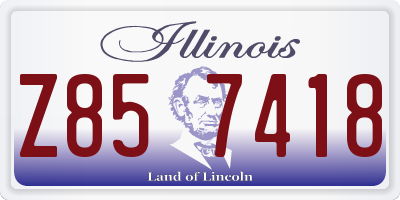 IL license plate Z857418