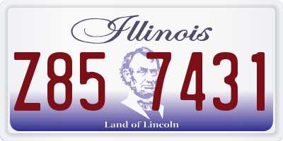 IL license plate Z857431