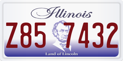 IL license plate Z857432