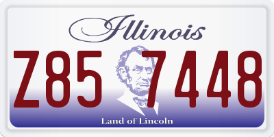 IL license plate Z857448