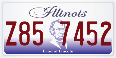 IL license plate Z857452