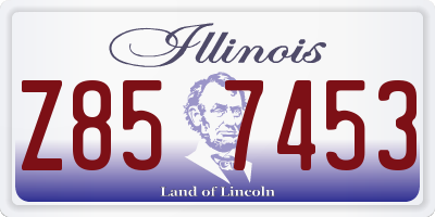 IL license plate Z857453
