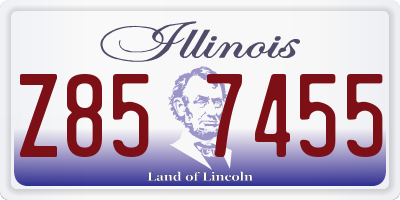 IL license plate Z857455