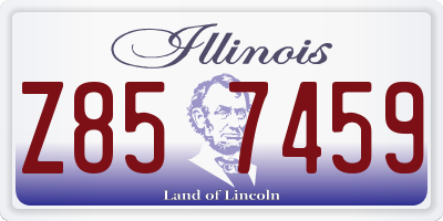IL license plate Z857459