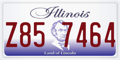 IL license plate Z857464