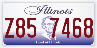 IL license plate Z857468