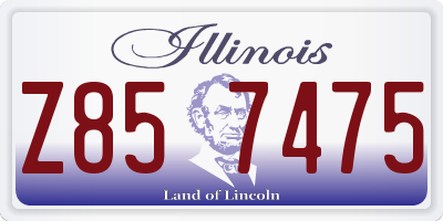 IL license plate Z857475