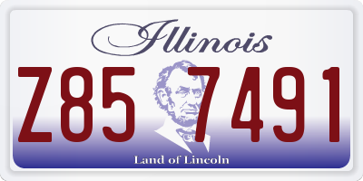 IL license plate Z857491