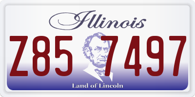 IL license plate Z857497