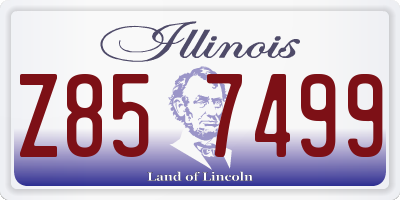 IL license plate Z857499