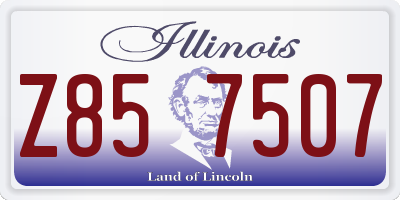 IL license plate Z857507
