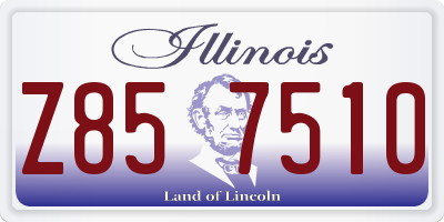IL license plate Z857510