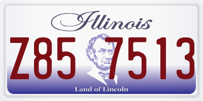 IL license plate Z857513