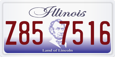 IL license plate Z857516