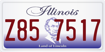 IL license plate Z857517