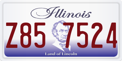 IL license plate Z857524