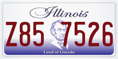 IL license plate Z857526