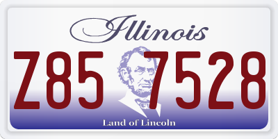 IL license plate Z857528