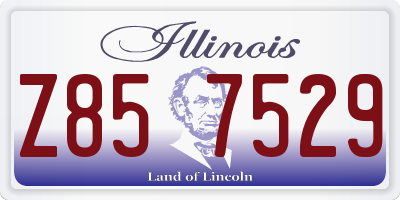 IL license plate Z857529