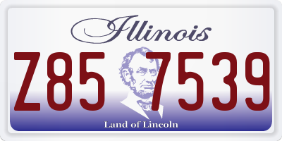 IL license plate Z857539