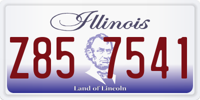 IL license plate Z857541