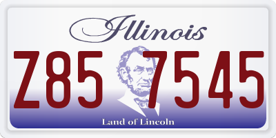 IL license plate Z857545