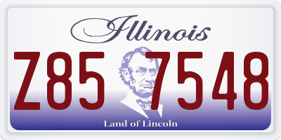 IL license plate Z857548