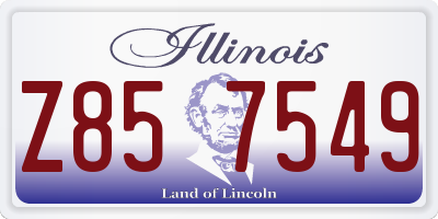 IL license plate Z857549