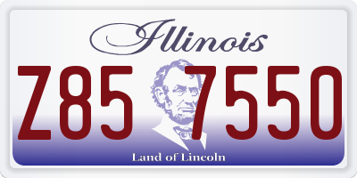 IL license plate Z857550