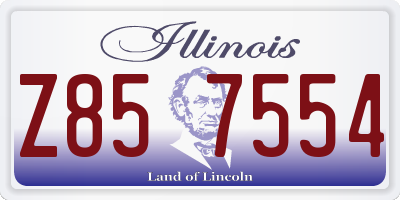 IL license plate Z857554