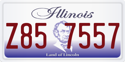 IL license plate Z857557