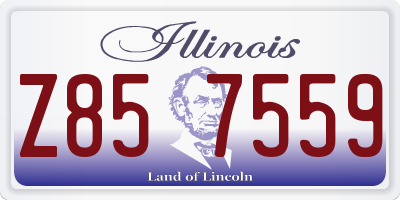 IL license plate Z857559