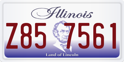 IL license plate Z857561