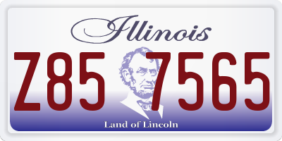 IL license plate Z857565