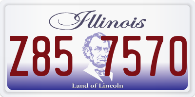 IL license plate Z857570