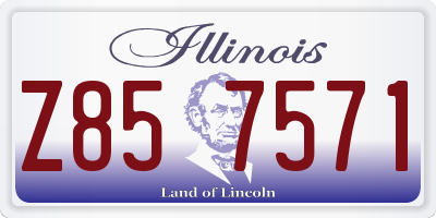 IL license plate Z857571