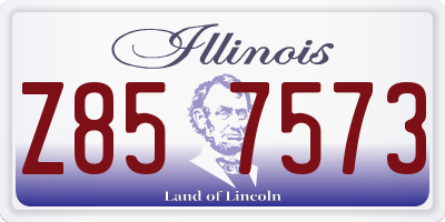 IL license plate Z857573