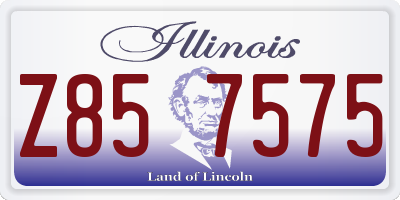 IL license plate Z857575