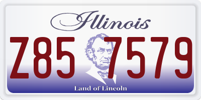 IL license plate Z857579