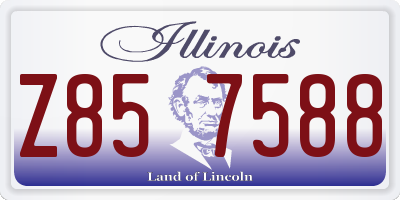 IL license plate Z857588