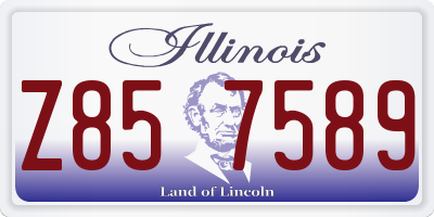 IL license plate Z857589