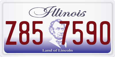IL license plate Z857590