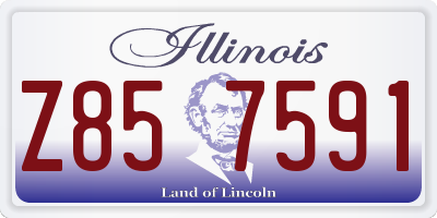 IL license plate Z857591