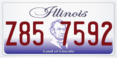 IL license plate Z857592