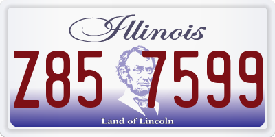 IL license plate Z857599