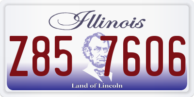 IL license plate Z857606
