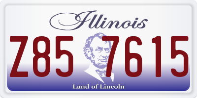 IL license plate Z857615