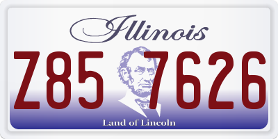 IL license plate Z857626